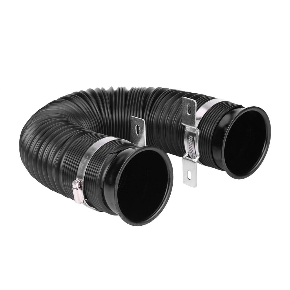 76mm//3inch Aluminum Alloy Universal Car Cold Air Intake Pipe Tube Hose Kit Filter System EBTOOLS Air Intake Pipe Silver
